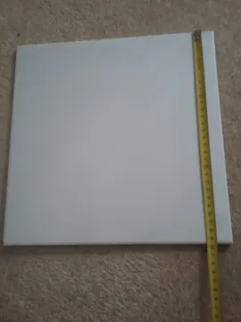1 carreau de carrelage blanc mat env. 30x30