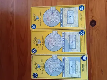 vieilles cartes routières pour collectionneur