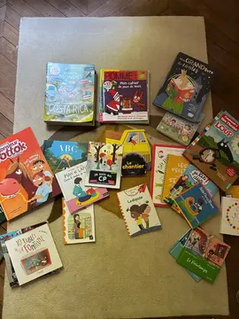 don de livres, doudous, lampe enfants