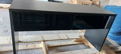 Banc laqué noir