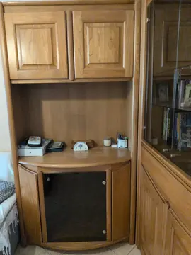 Meuble Télé en bois merisier