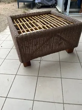 pouf en osier