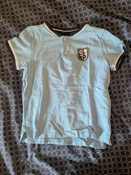 polo garçon 8 ans bleu