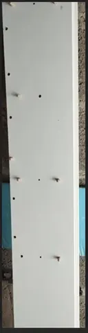 Meuble blanc portes coulissantes démonté