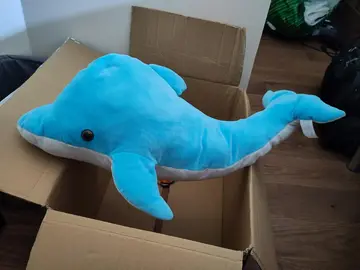 peluche dauphin, doudou