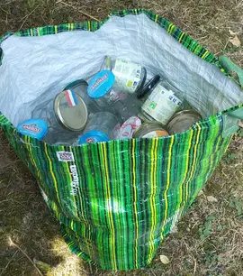 Lot de pots en verre