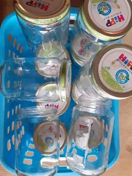 12 pots bébé avec couvercle (gd modèle)