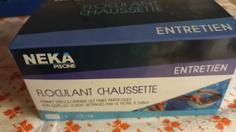chaussettes de floculant piscine