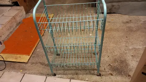 réserve à roulettes pour fruits et légumes