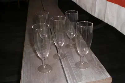 flûtes à champagne (en verre)