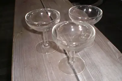 lot de 3 coupes (en verre)
