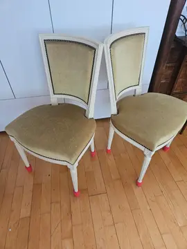 Lot de 4 chaises tapissier