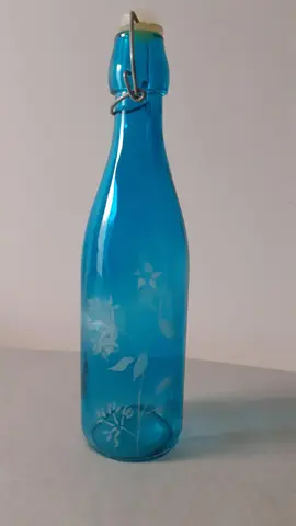 Petite bouteille en verre sérigraphiée/déco