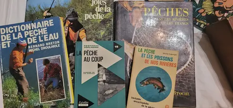 lot de livres sur la pêche