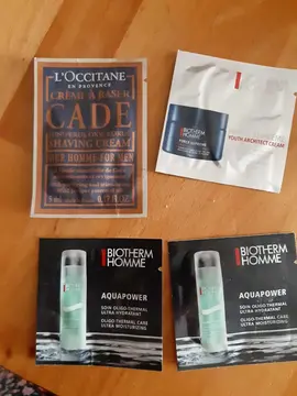 Echantillon produits homme