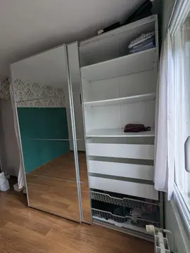 Armoire ikea pax 2 caissons 100x236x66cm