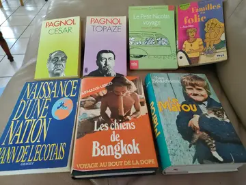 lot de livres et DVD