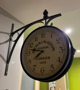 pendule double murale