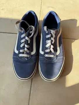 chaussures vans toile bleu