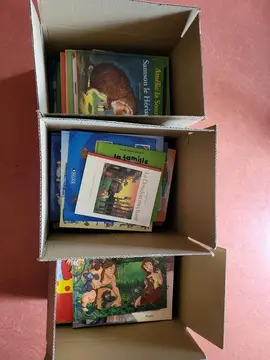 3 cartons livres pour enfants