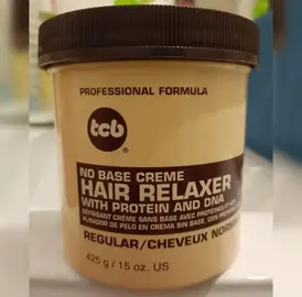 Défrisant crème sans base avec protéines et ADN pour cheveux normaux