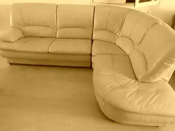 donne canapé cuir en bon etat