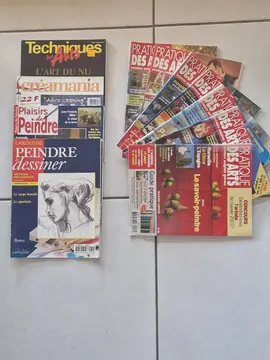 Lot de revues sur la pratique des arts