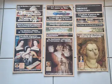 Lot de livrets "Chefs-d'oeuvre secrets des grandes collections privées"