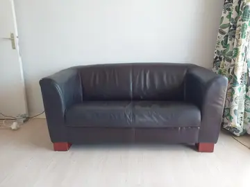 don canapé cuir bordeau