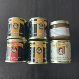 Conserves festives (foie gras, confiture)