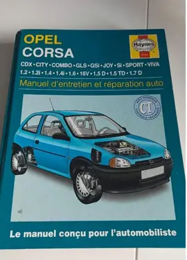 Livre Manuel d'entretien et réparation auto Opel Corsa 1998