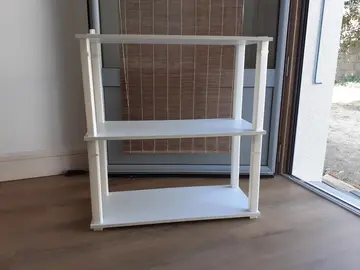 petite étagère /mélamine /pied plastique