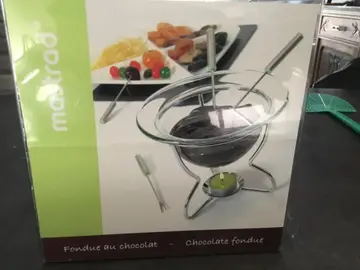 service fondue au chocolats