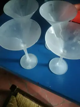 Lot coupes en verre