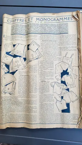 tres vieille revue de broderie