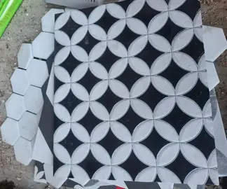 Nombreux échantillons de carrelage