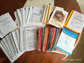Différents magazines de Généalogie