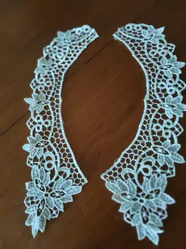 couture...col en dentelle écru