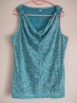 Joli débardeur turquoise doublé. M&S Mode. Taille L