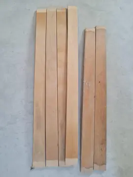 Planchettes pour sommier (ou canapé "clic-clac")