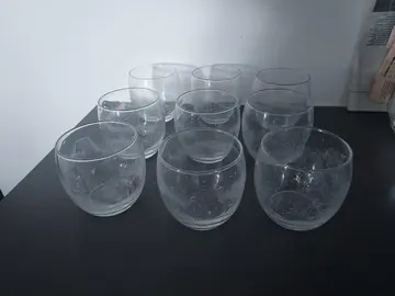 9 verres en verre