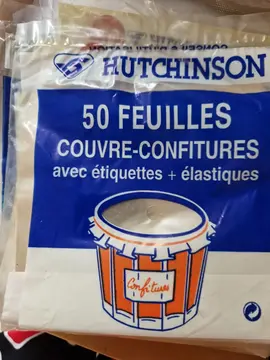 Feuilles couvre confitures avec étiquettes