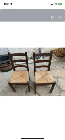 chaises bois