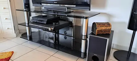 meuble télé verre