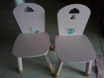 chaises bois enfant