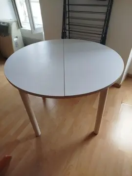 table ronde avec rallonge