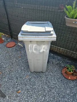 poubelle extérieure 86x47x54 cm