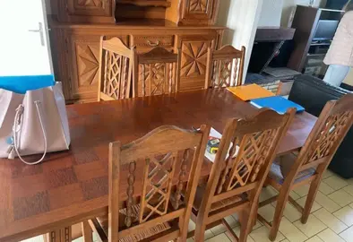 table et 6 chaises