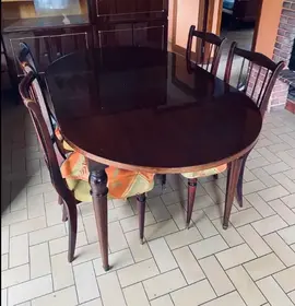 table ovale + rallonge