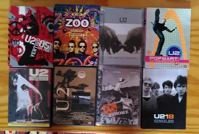 DVD U2 : lot de 8